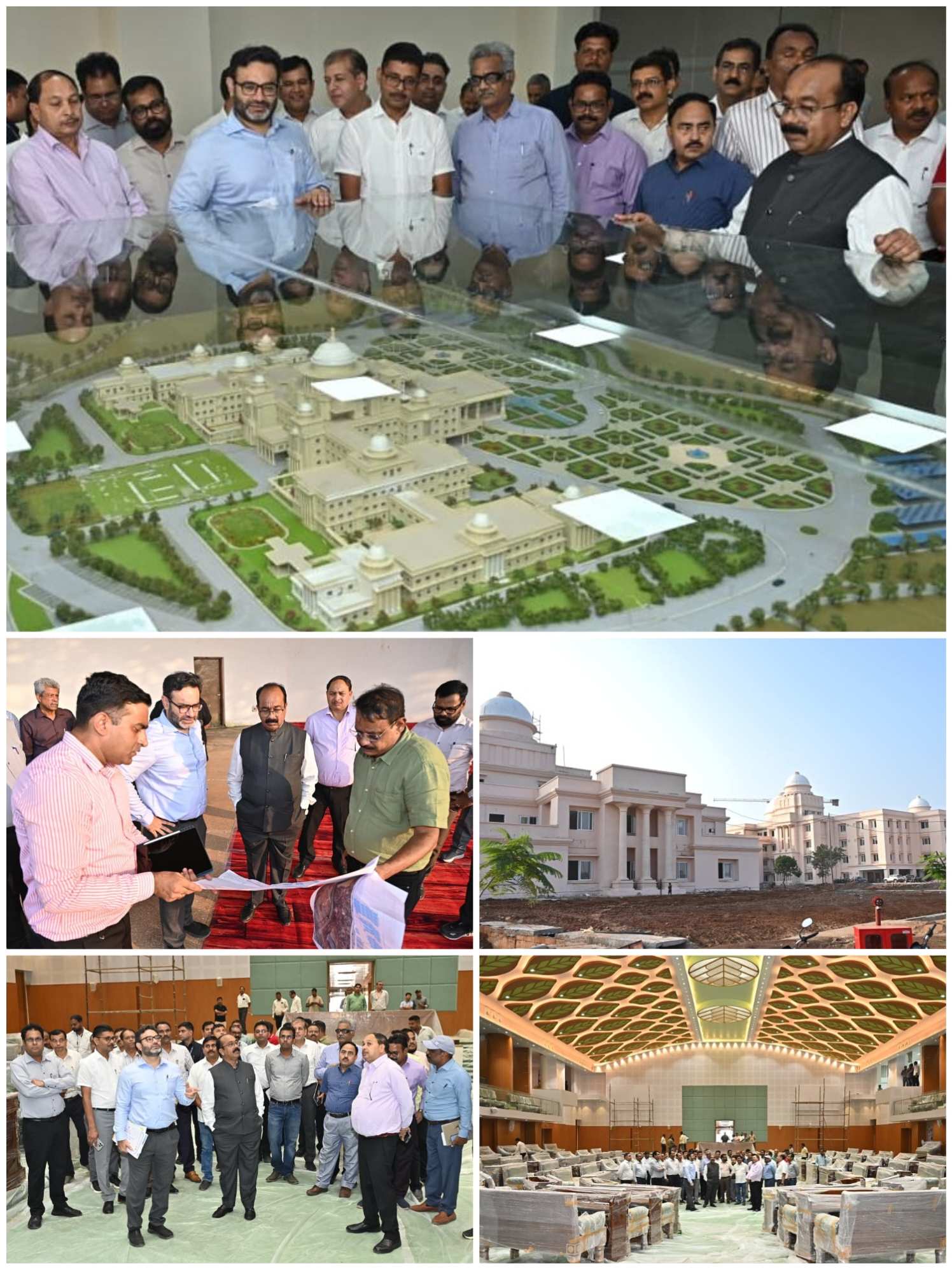 नवा रायपुर में निर्माणाधीन विधानसभा भवन का उप मुख्यमंत्री ने किया निरीक्षण&nbsp;&nbsp;&nbsp; &nbsp;&nbsp;&nbsp; 1 नवम्बर को प्रधानमंत्री मोदी करेंगे नए विधानसभा भवन का लोकार्पण