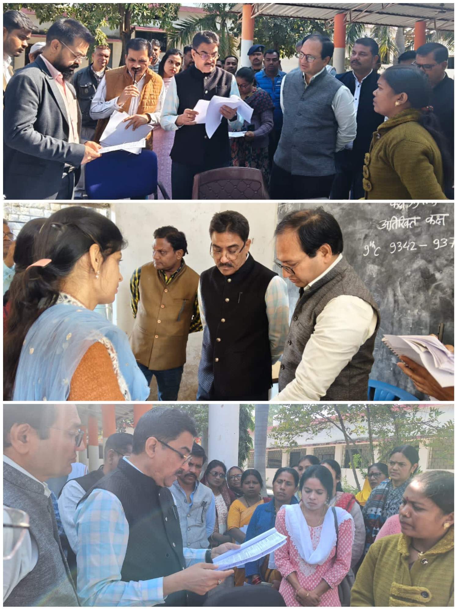 मतदाता सूची गहन पुनरीक्षण को लेकर संभागायुक्त-कलेक्टर का संयुक्त दौरा हुआ&nbsp;&nbsp; &nbsp;&nbsp;&nbsp; &nbsp;&nbsp;&nbsp; कोनी, गनियारी व पीपरतराई के मतदान केन्द्रों का निरीक्षण हुआ